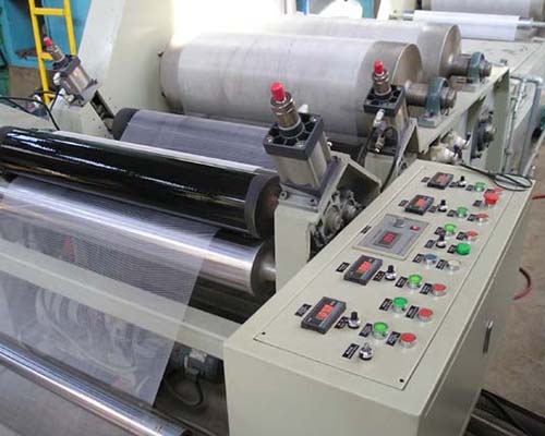 Biaxial stretching net production line