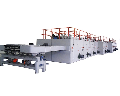 Biaxial tensile geogrid production line