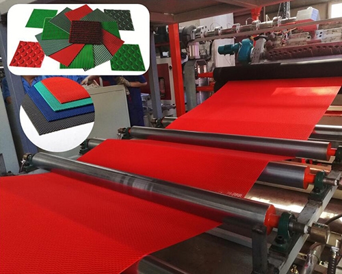 PVC floor mat production line